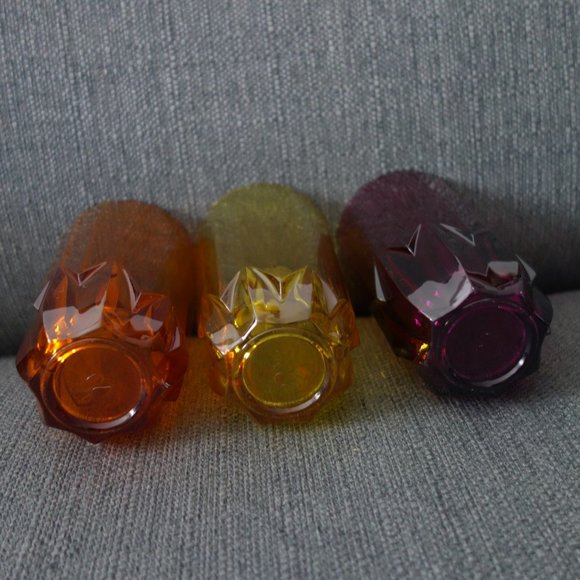 Set of Three(3) Colored Glasses - Picture 6 of 9